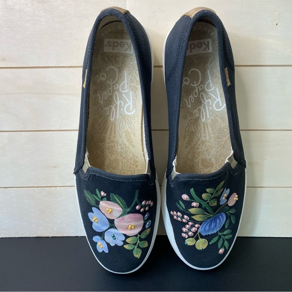 Keds Rifle Paper Co Botanical Triple Decker Women's Size 8.5 Platform Shoes - Picture 8 of 11